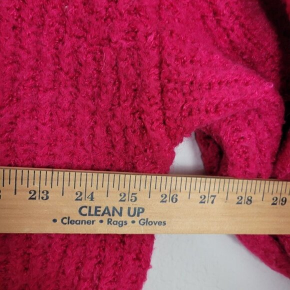 A New Day Drop Shoulder Sweater Sz XL Pink Heavyweight Thick Puff Sleeve VGC - Picture 9 of 9